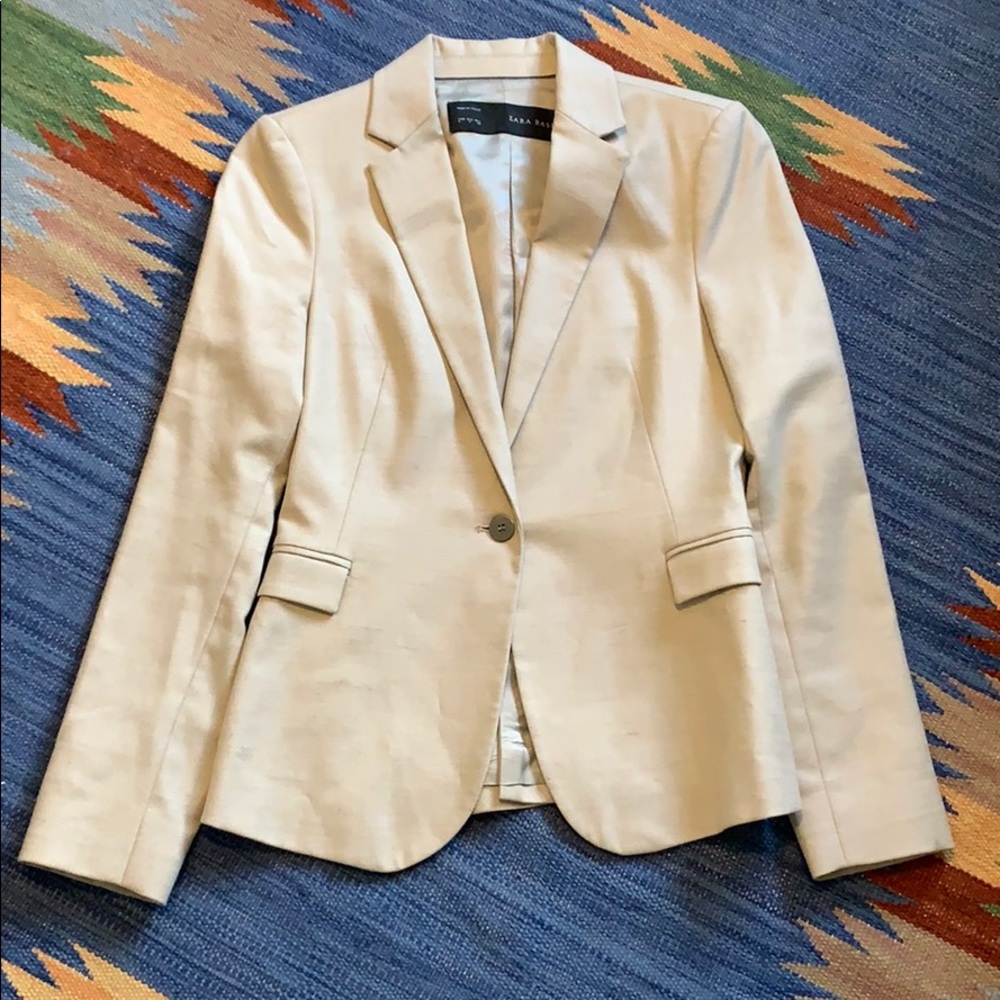 Zara Cream Blazer - Small